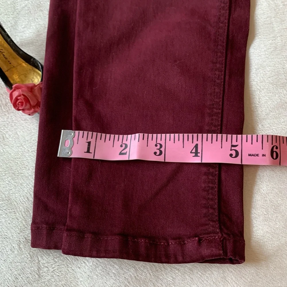 ZARA TRAFALUC deep maroon super skinny ladies jeans size 6 NWT